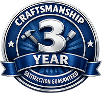3 year craftsmanship warranty